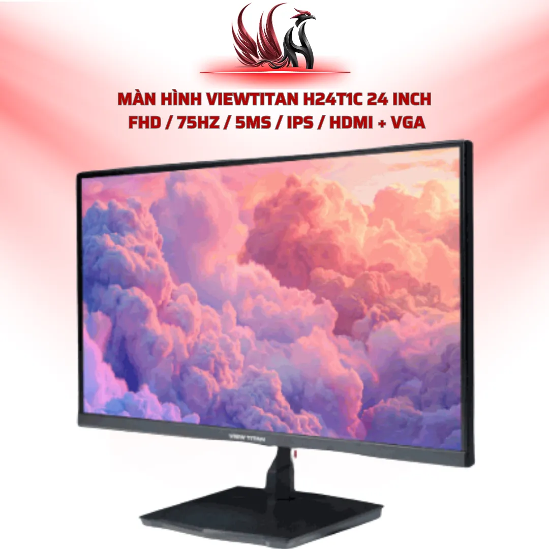 Màn Hình ViewTitan H24T1C 24 Inch  FHD / 75Hz / 5ms / IPS / HDMI + VGA | HOCO STORE PC