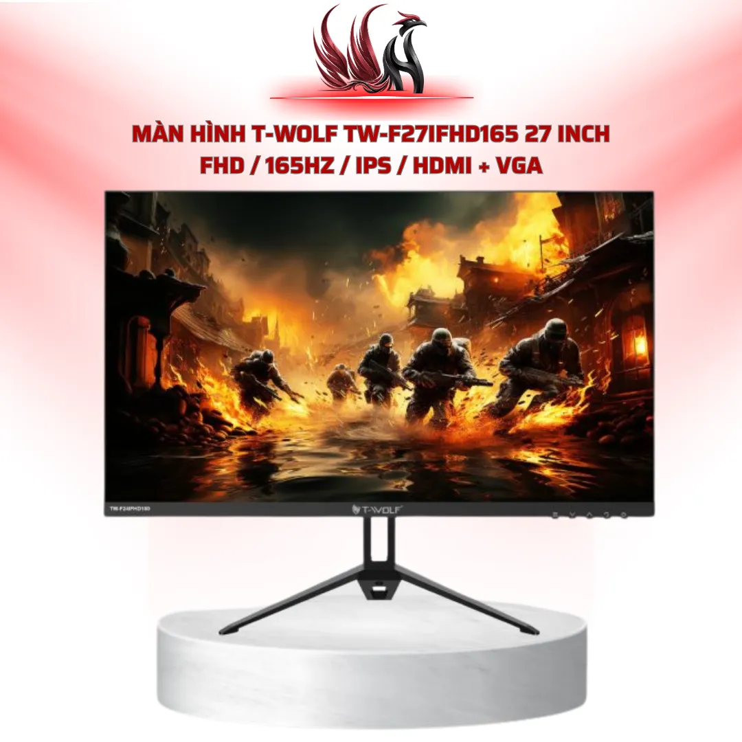 Màn Hình T-WOLF TW-F27IFHD165 27 Inch FHD / 165Hz / IPS / HDMI + VGA | HOCO STORE PC