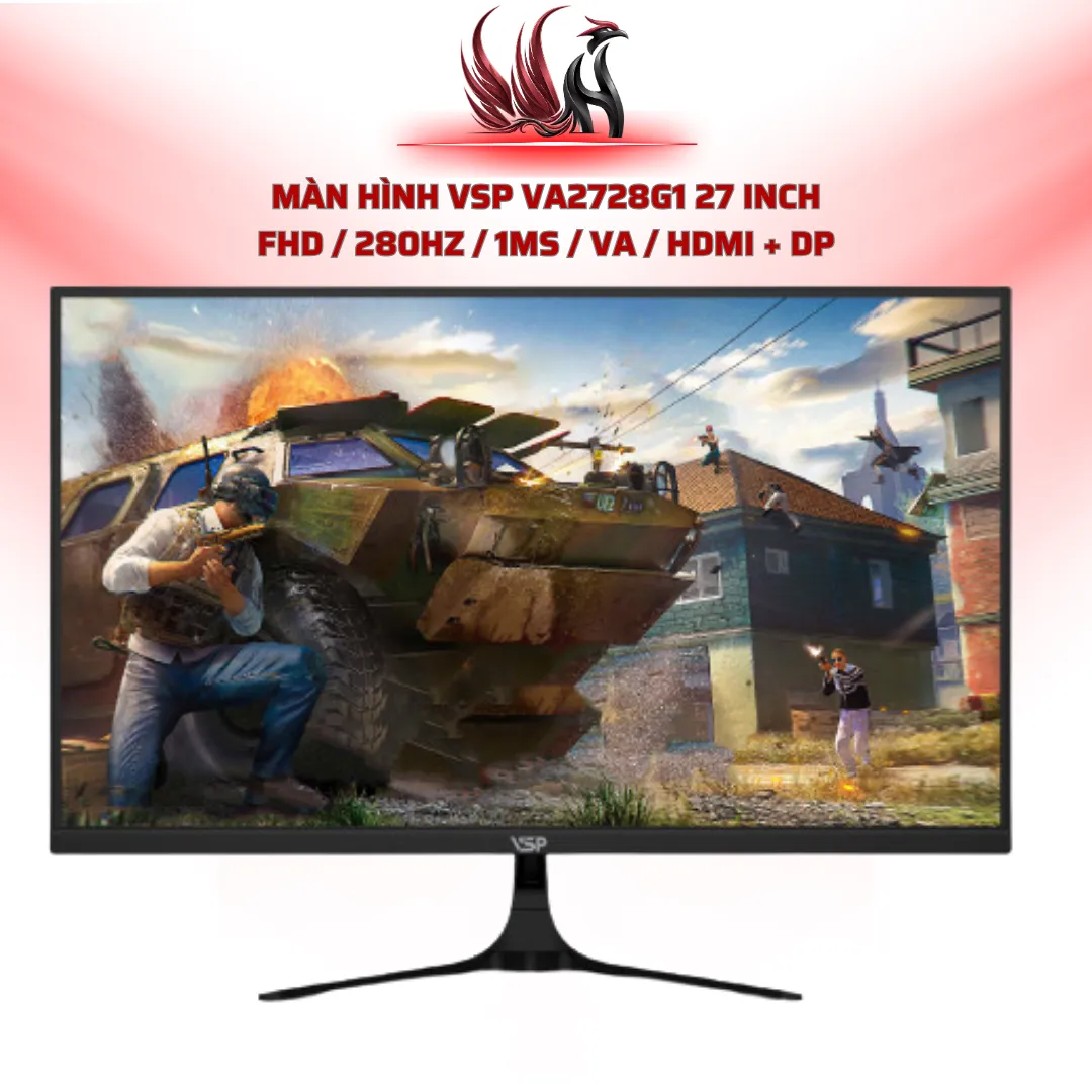 Màn Hình VSP VA2728G1 27 Inch FHD / 280Hz / 1ms / VA / HDMI + DP| HOCO STORE PC