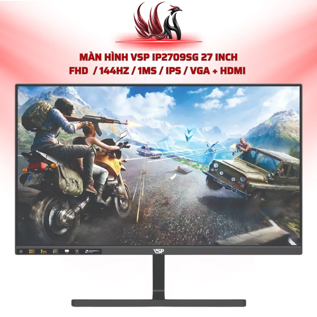 Màn Hình VSP IP2709SG 27 Inch FHD  / 144Hz / 1ms / IPS / VGA + HDMI  | HOCO STORE PC