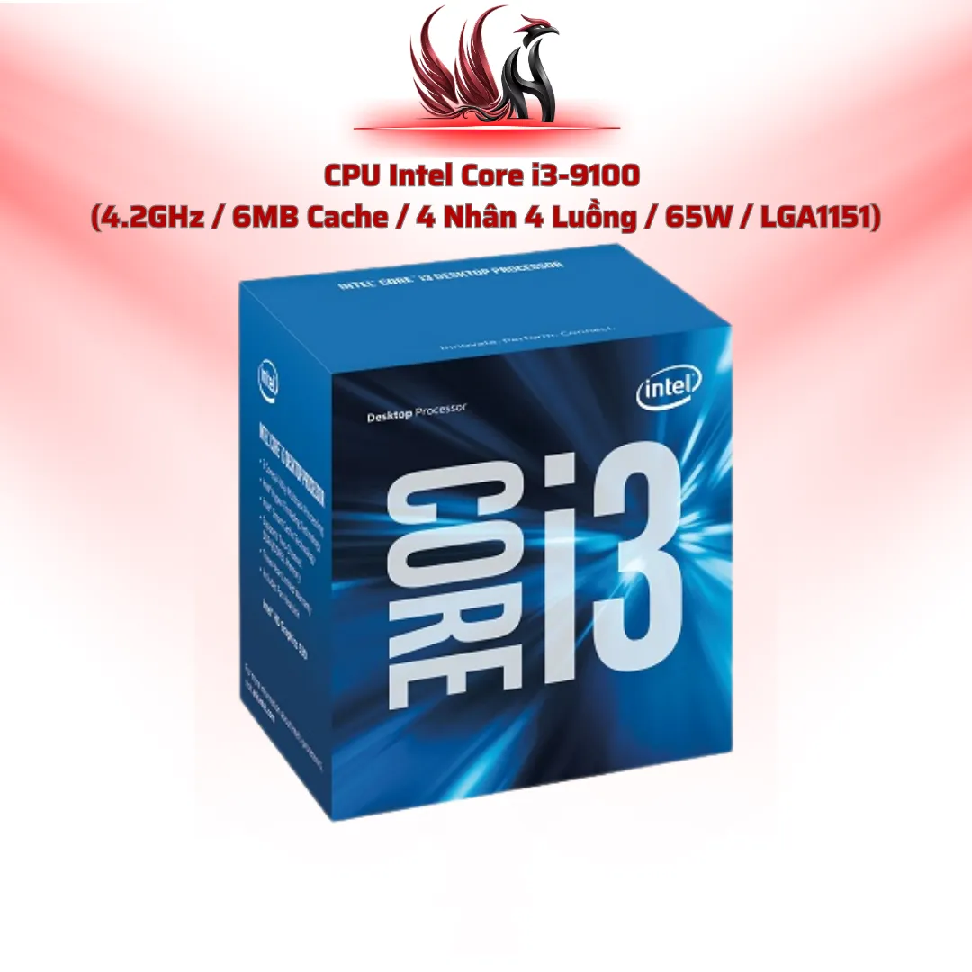 CPU Intel Core i3-9100 4C/4T 4.2GHz Cache 6MB LGA1151 | HOCO STORE PC