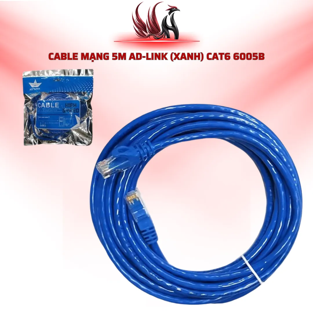 Cáp Mạng AD-LINK CAT6 5M 6005B Màu Xanh RJ45 | HOCO STORE