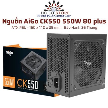 Nguồn Aigo CK550 550W 80 Plus Bảo Hành 36 Tháng