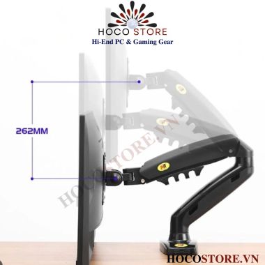 ARM Giá Đỡ Màn Hình NB F80 Xoay 360 Độ Màu Đen l Hoco Store PC