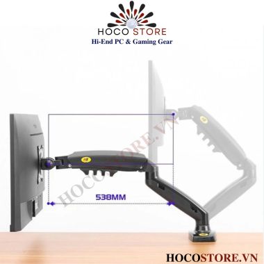 ARM Giá Đỡ Màn Hình NB F80 Xoay 360 Độ Màu Đen l Hoco Store PC