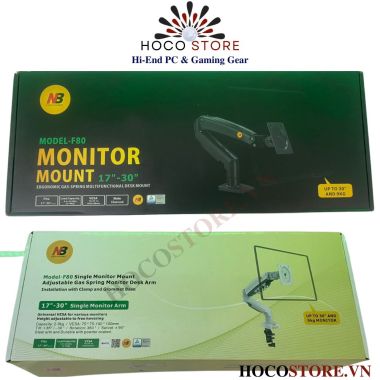 ARM Giá Đỡ Màn Hình NB F80 Xoay 360 Độ Màu Đen l Hoco Store PC