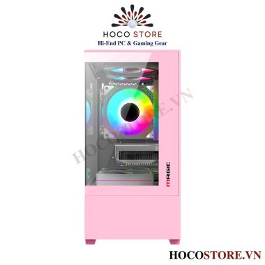 Vỏ Case Máy Tính Magic Mix Ultra Màu Hồng- mAtx