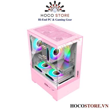 Vỏ Case Máy Tính Magic Mix Ultra Màu Hồng- mAtx