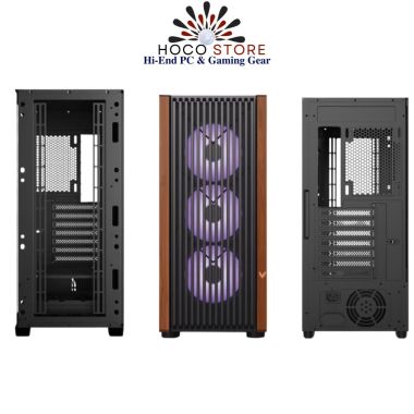 Vỏ Case Máy Tính VSP E-ATX Gaming C19 Wooden