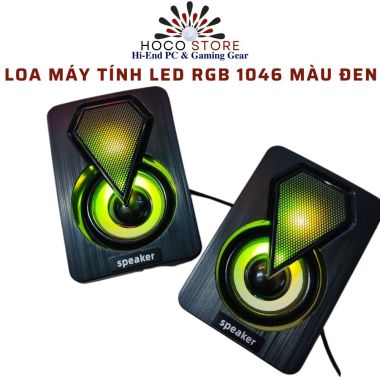 Loa Máy Tính LED 7 MÀU RGB 1046 Màu Đen l HOCO STORE PC