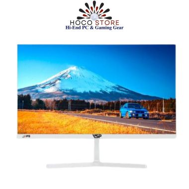 Màn hình LED VSP V2407S 24 inch tràn viền màu trắng