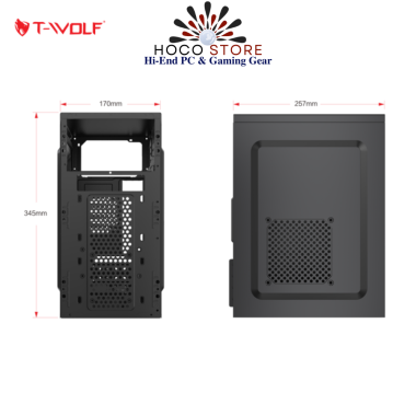 Vỏ Case Máy Tính Văn Phòng Nhỏ T-WOLF C100 mATX ITX