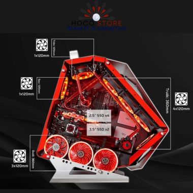 Vỏ Case Máy Tính Gaming JETEK G9019R Gaming ATX