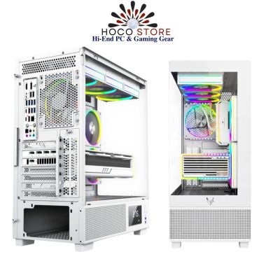 Vỏ Case Máy Tính Gamer X3 Pro White Hiển Thị Nhiệt Độ