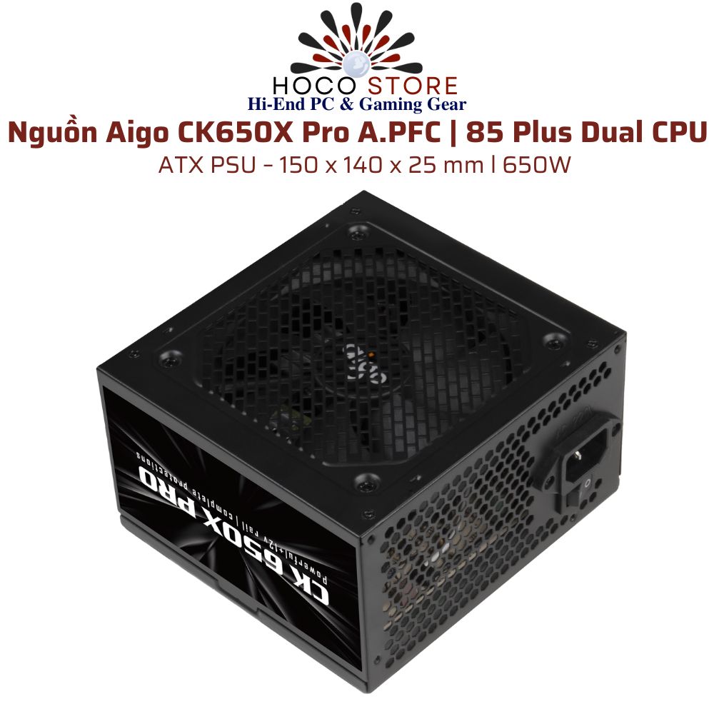 Nguồn Máy Tính Aigo CK650X PRO 650W PSU Gaming