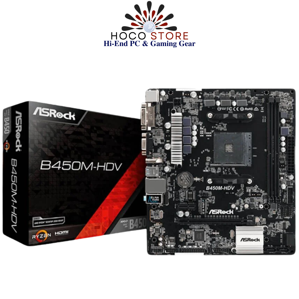 Bo mạch chủ ASROCK B450M-HDV DDR4