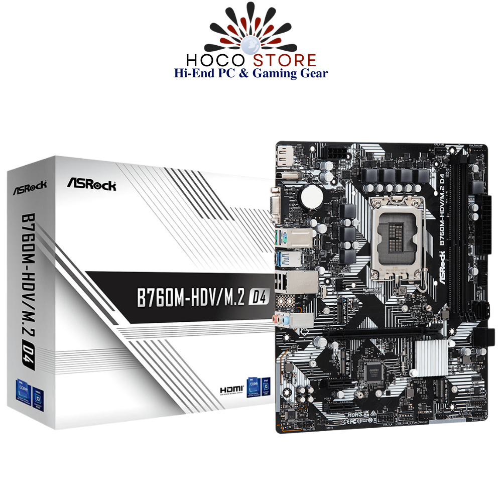 Bo mạch chủ ASROCK B760M-HDV/M.2 D4