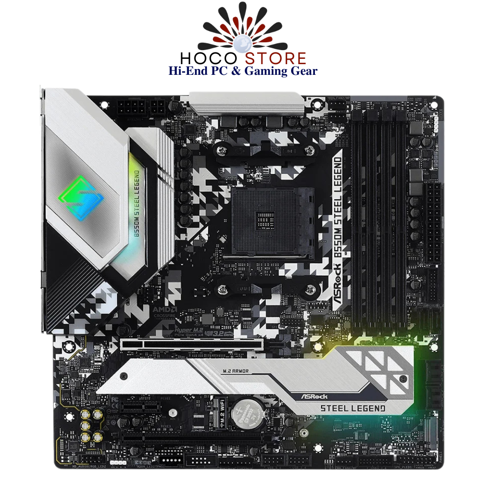 Bo mạch chủ Asrock B550M Steel Legend
