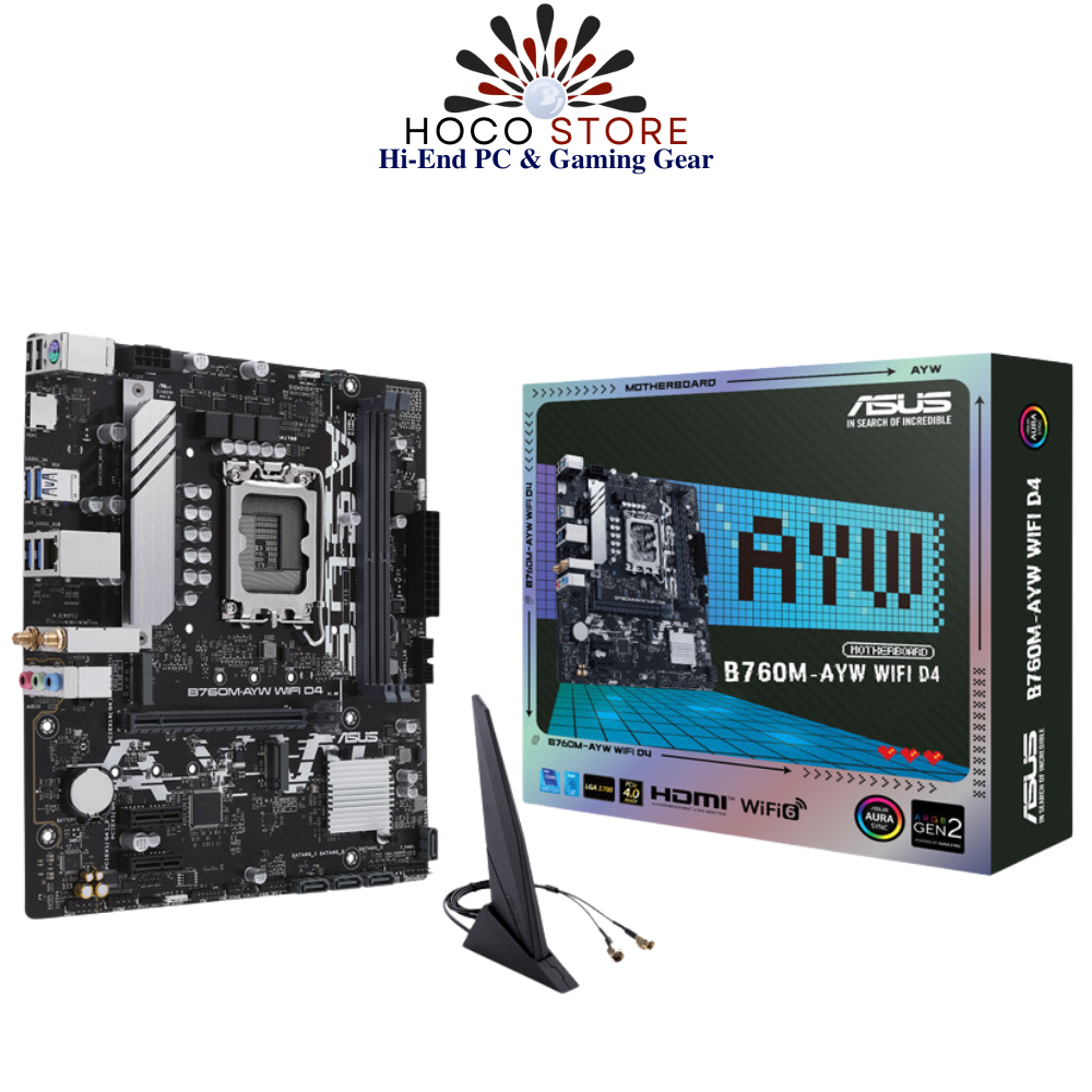 Bo mạch chủ Asus B760M-AYW WIFI D4