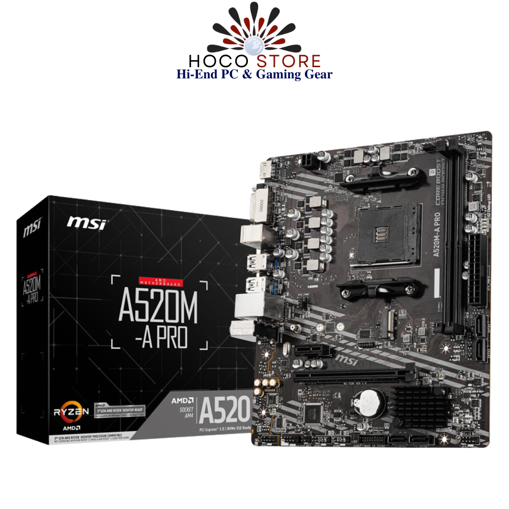 Bo mạch chủ MSI A520M-A PRO