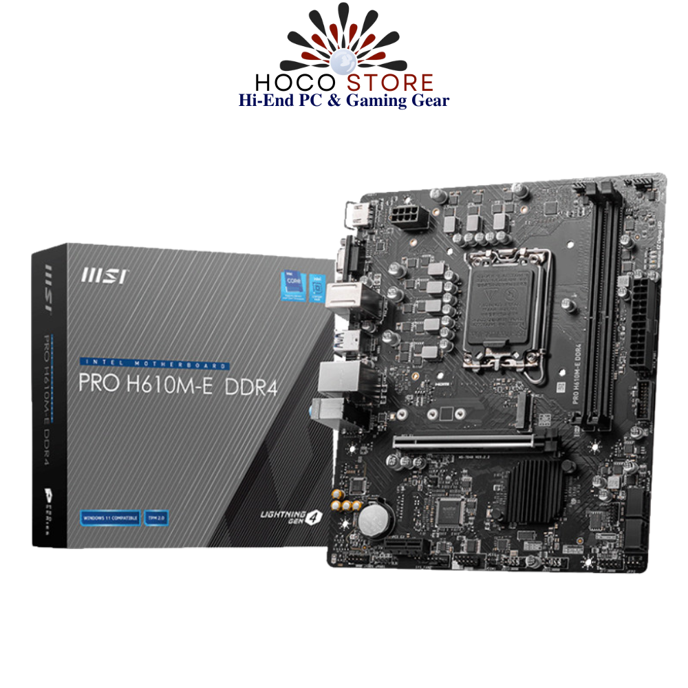 Bo mạch chủ MSI Pro H610M-E DDR4
