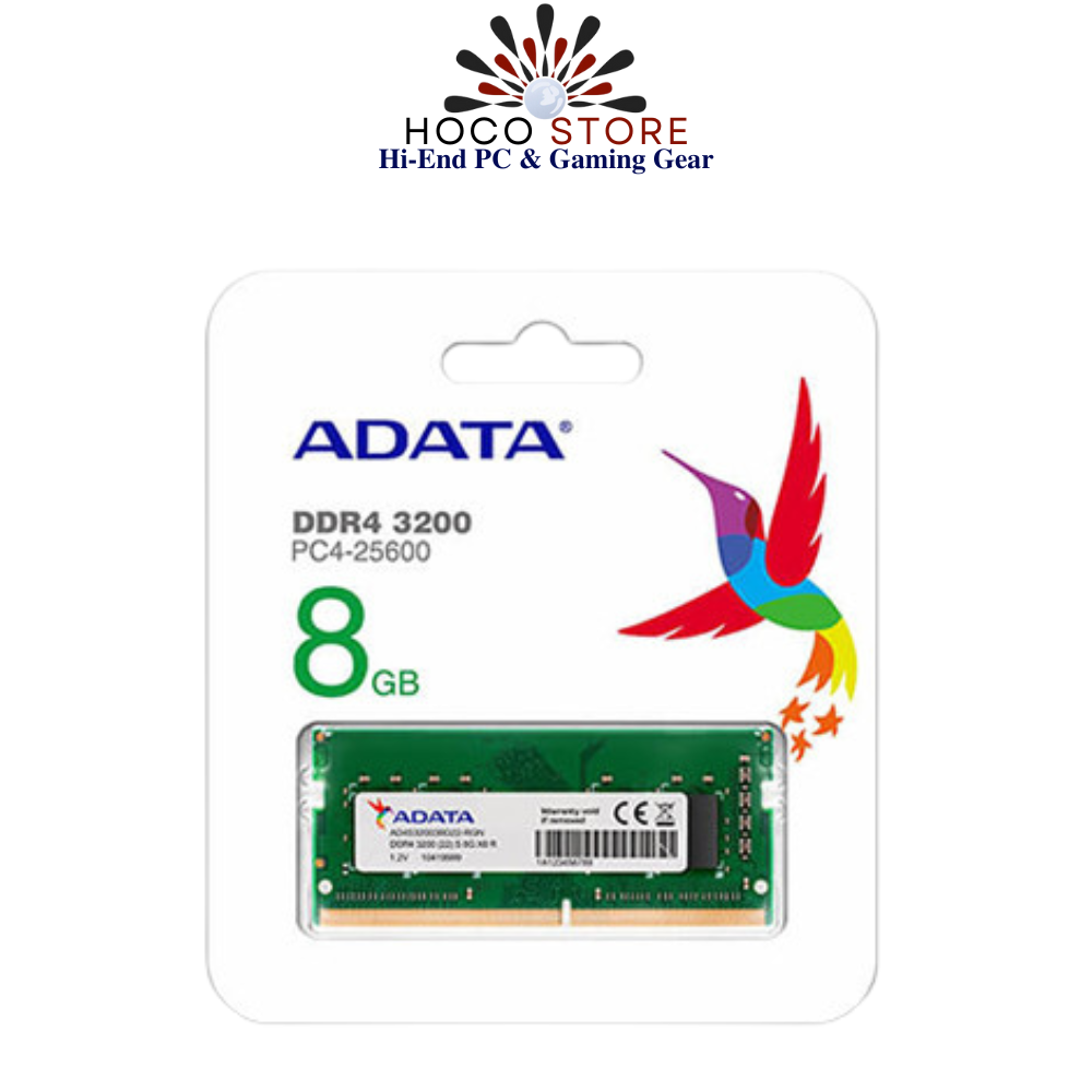 Bộ nhớ RAM Laptop ADATA 8GB DDR4 3200Mhz