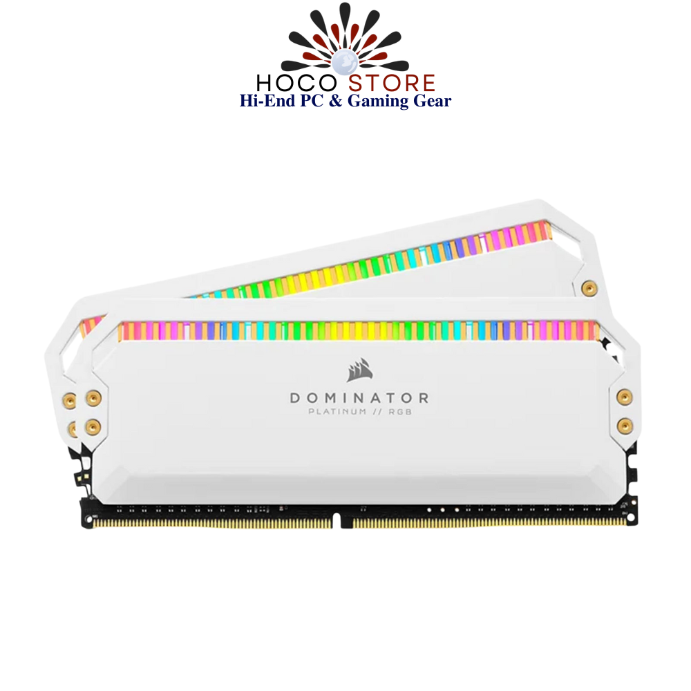 Ram PC Corsair Dominator Platinum RGB 32GB (2x16GB) DDR4 3200MHz White