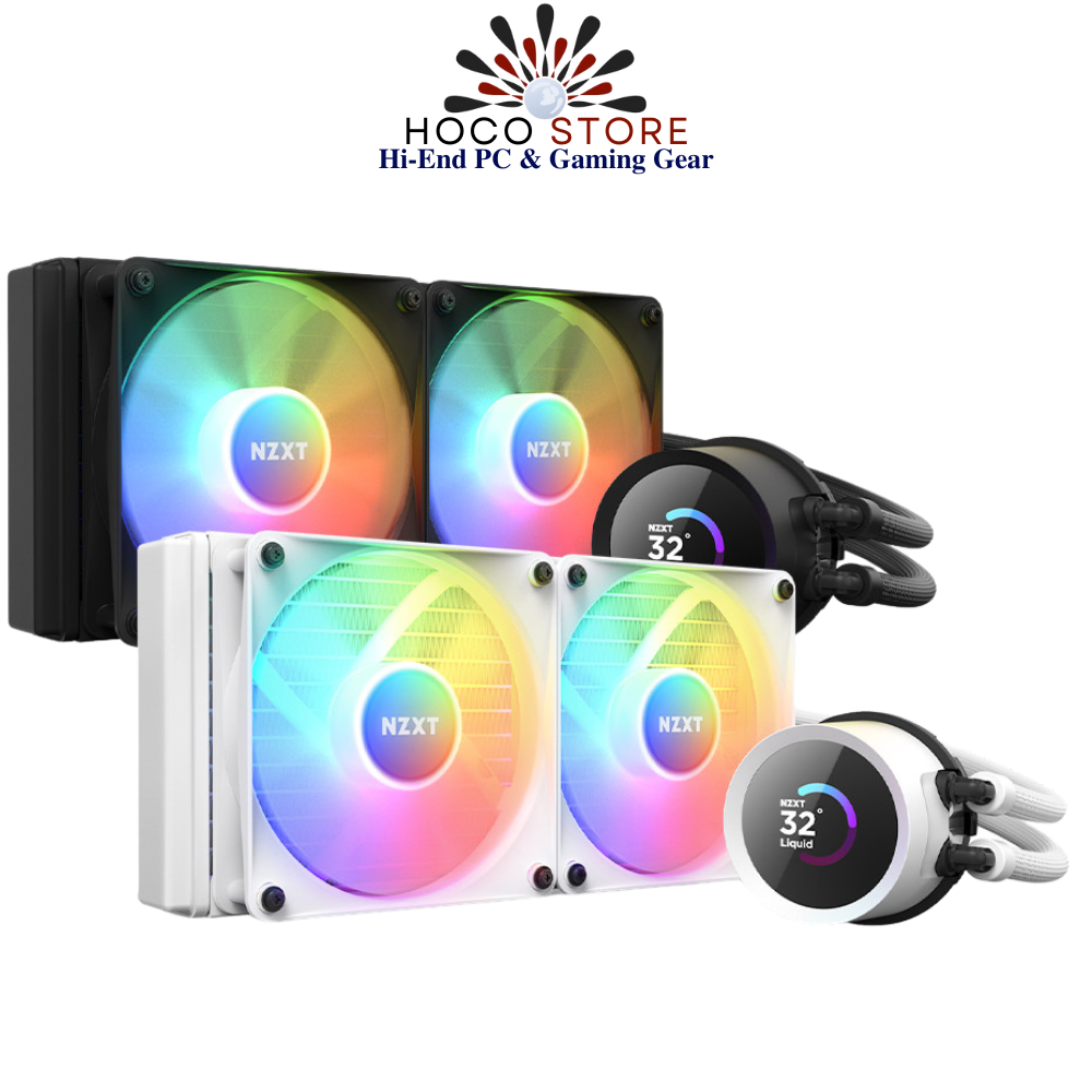 Bộ tản nhiệt nước NZXT KRAKEN 240 RGB Black/White