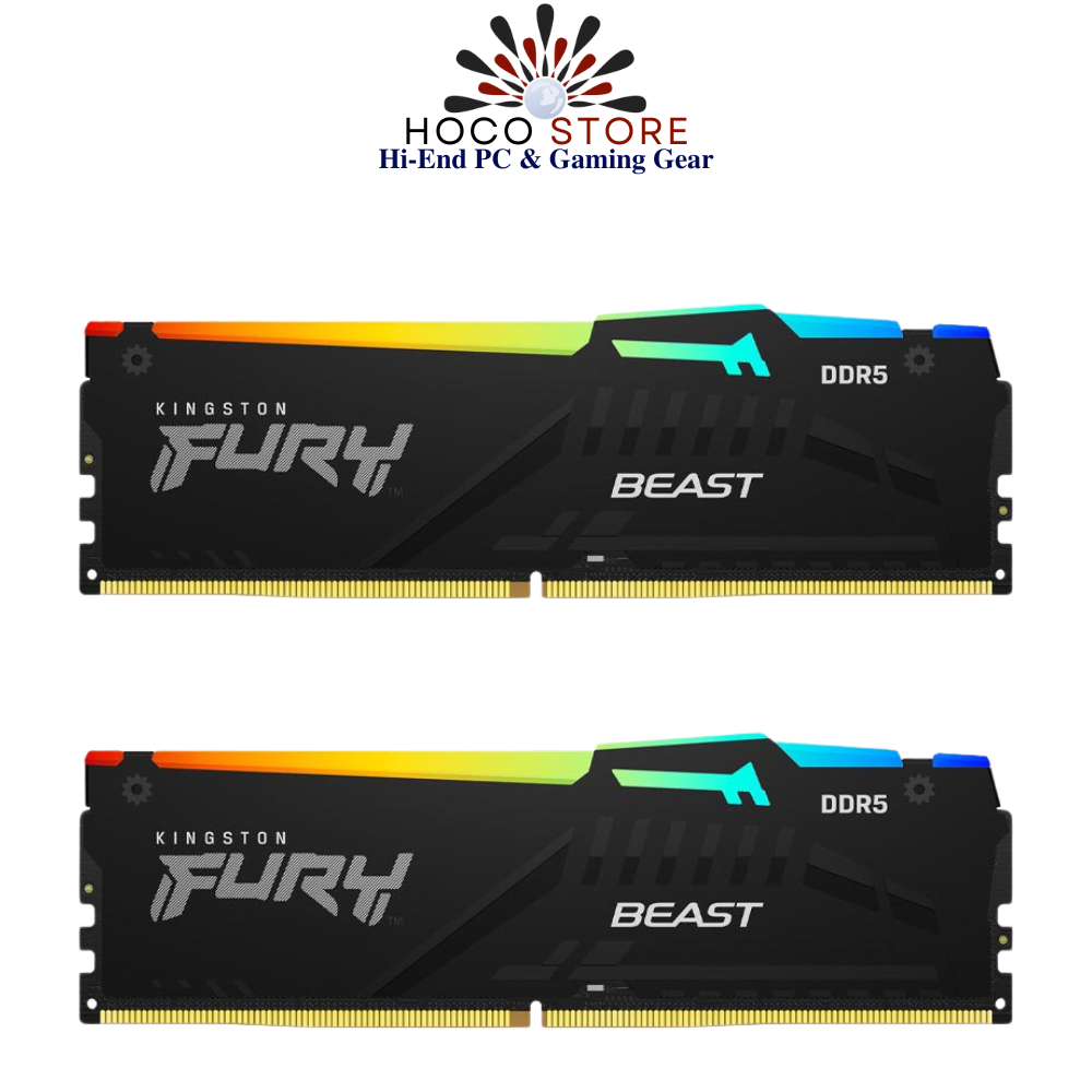 Bộ nhớ Ram PC Kingston Fury Beast RGB 32GB 5200MHz DDR5 (2x16GB)