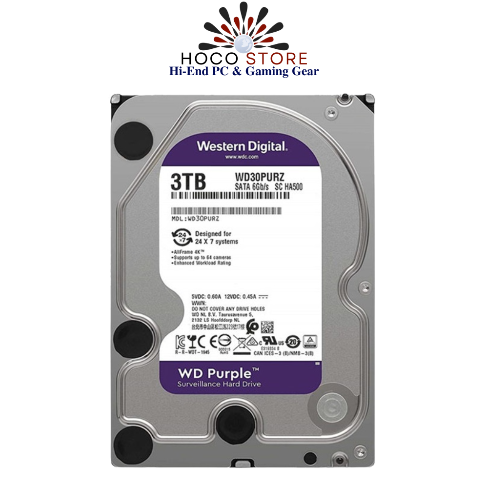 HDD Western Digital 3TB Purple