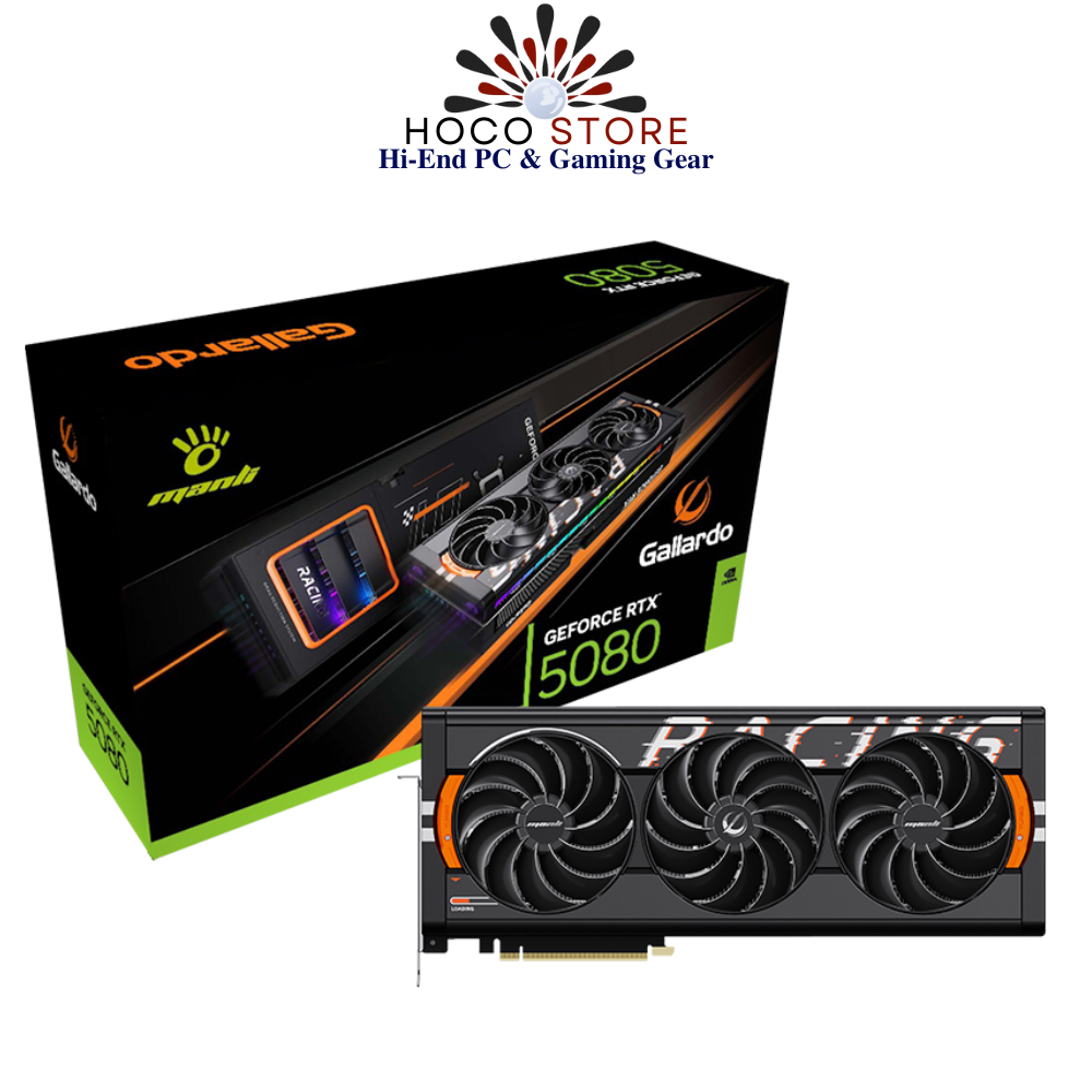 Card màn hình Manli Gallardo GeForce RTX 5080 OC 16GB GDDR7