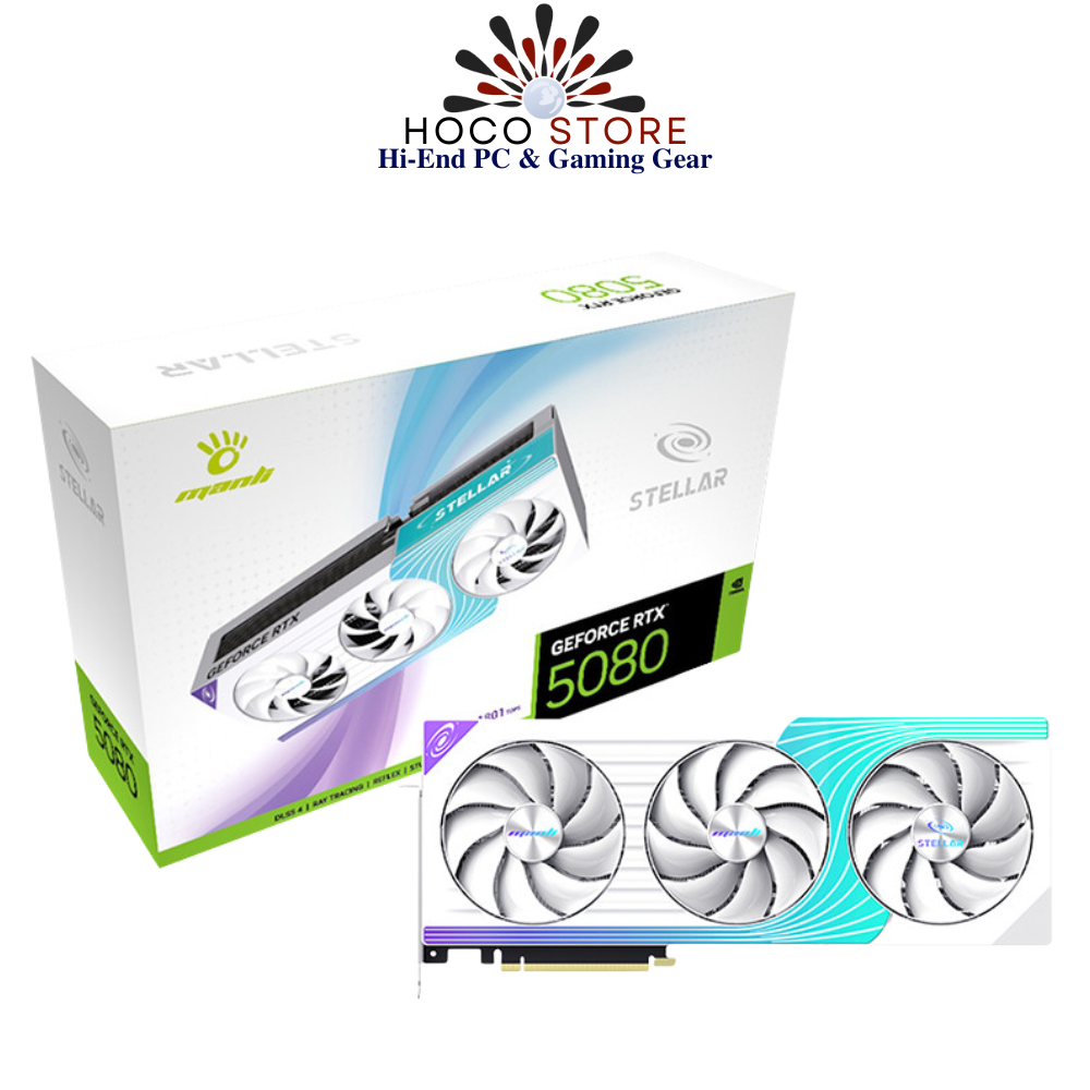 Card màn hình Manli Stellar GeForce RTX 5080 OC 16GB GDDR7