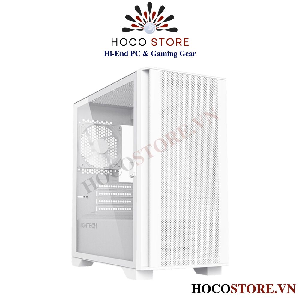 Vỏ Case Máy Tính Montech Air 100 Lite - Màu Trắng Mid Tower | Hoco Store PC