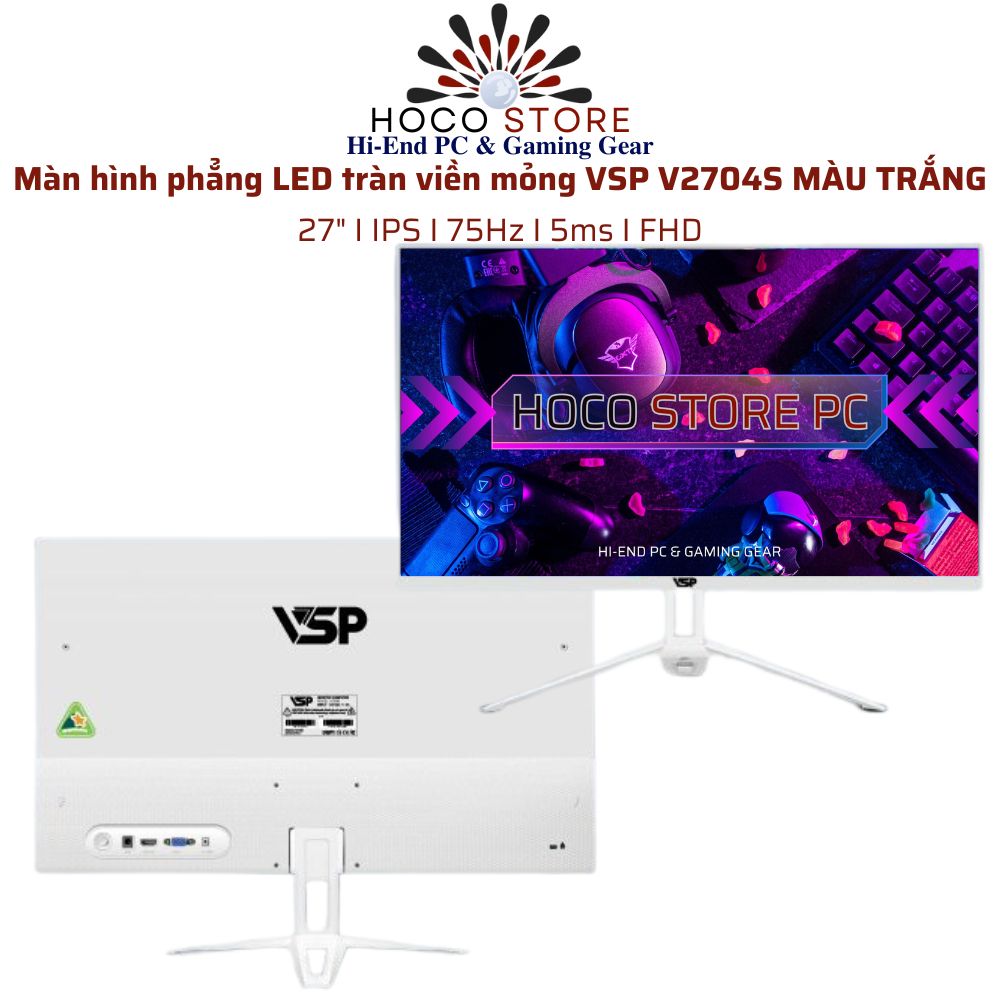 Màn hình VSP V2704S Mỏng Tràn Viền 27inch IPS 75Hz