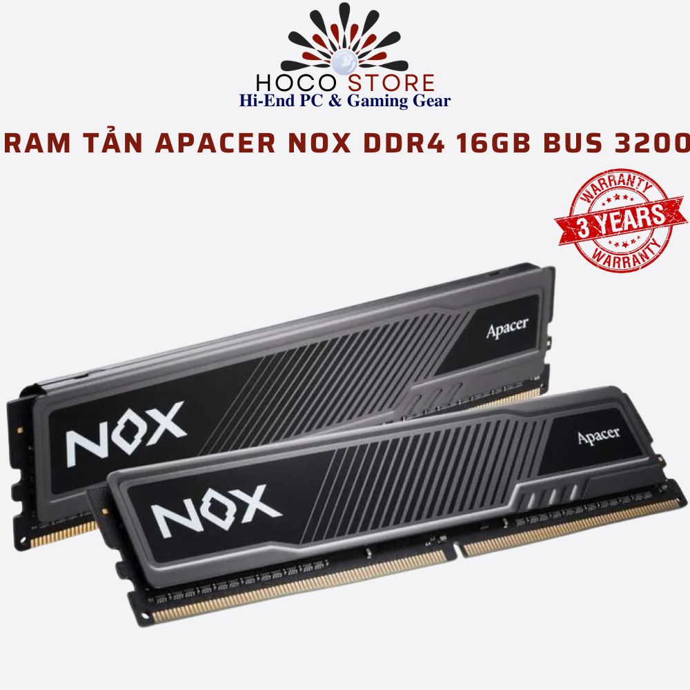 RAM Tản Apacer Nox DDR4 16GB Bus 3200 BH 36TH