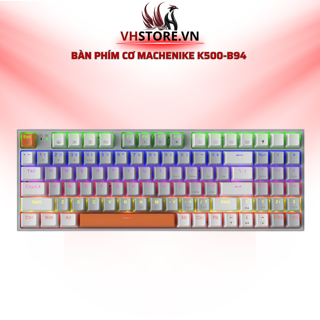 Bàn Phím Cơ Machenike K500-B94 Nâng Tầm Trải Nghiệm Gõ Phím l Hoco Store PC