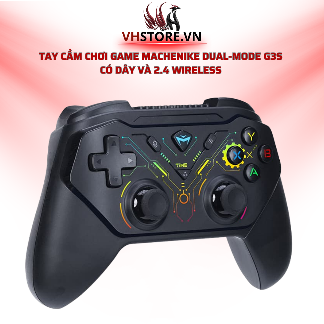 Tay cầm chơi game Machenike Dual-Mode G3s có dây và 2.4 wireless l Hoco Store PC