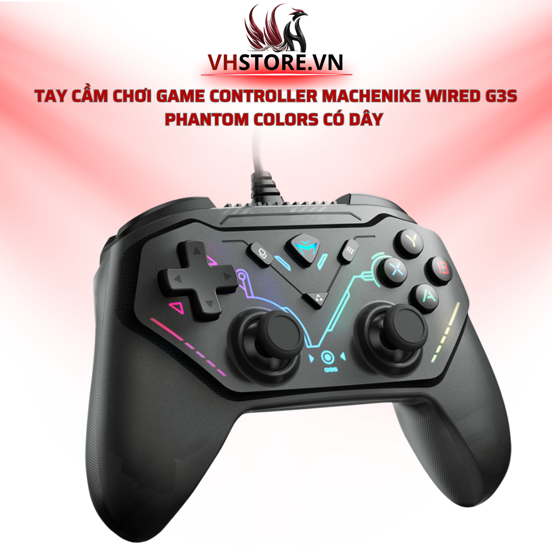Tay cầm chơi game Controller Machenike Wired G3s Phantom Colors có dây l Hoco Store PC