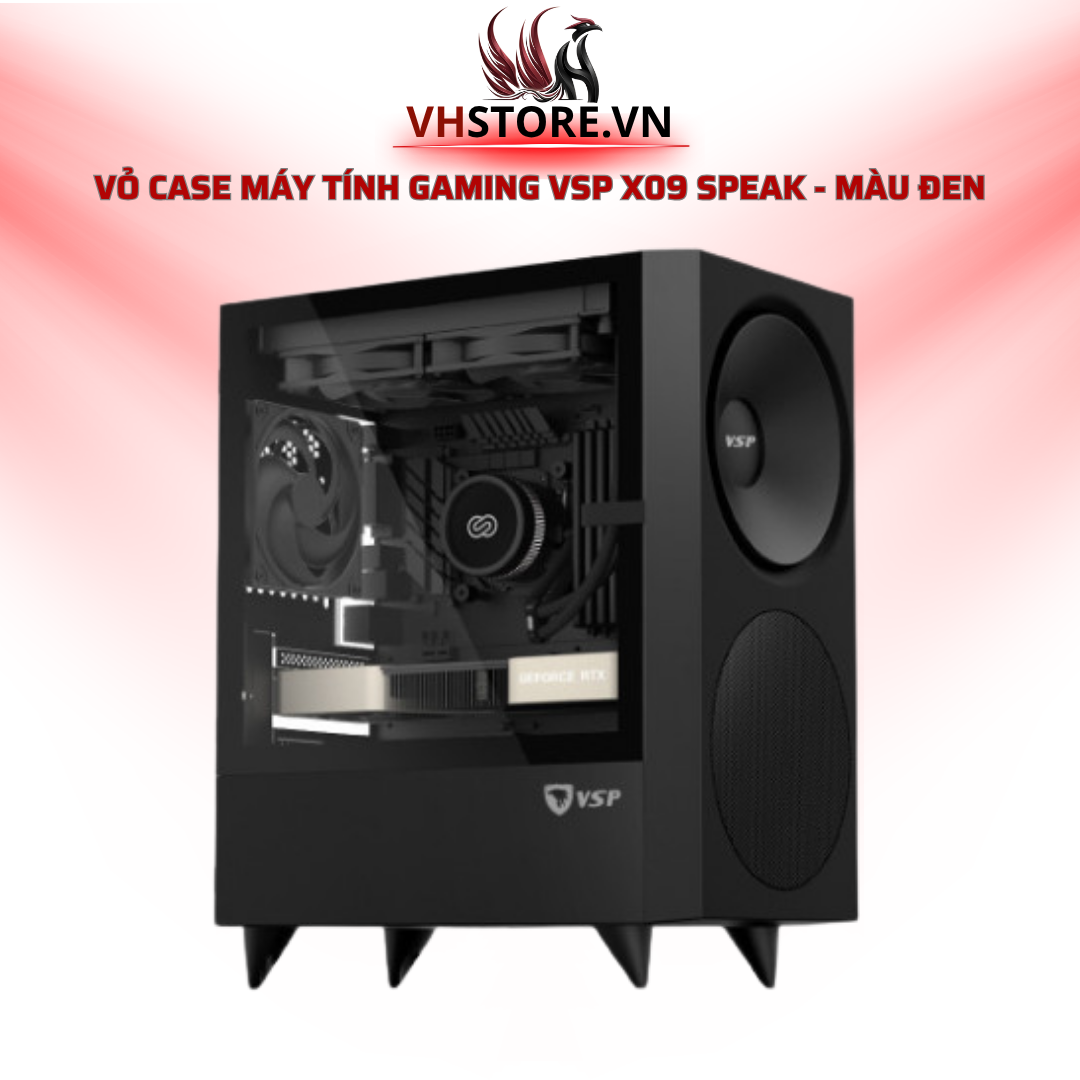Vỏ Case Máy Tính Gaming VSP X09 Speak - Màu Đen | Hoco Store PC