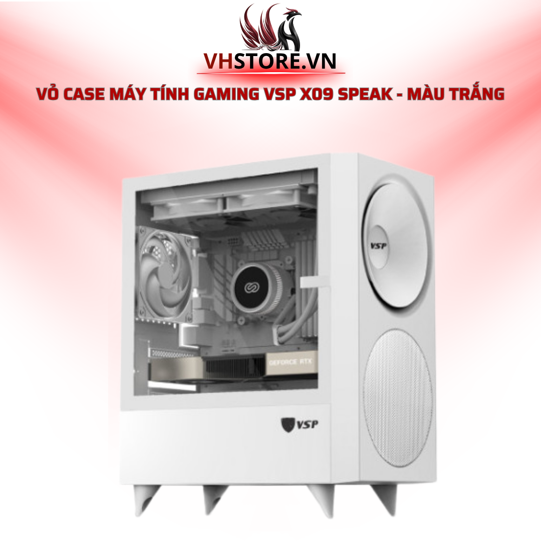 Vỏ Case Máy Tính Gaming VSP X09 Speak - Màu Trắng | Hoco Store PC