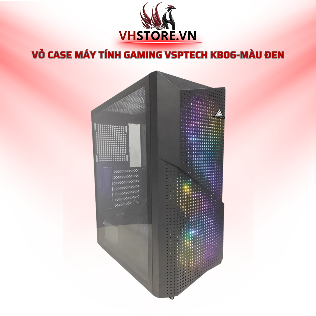 Vỏ Case Máy Tính Gaming VSPTECH KB06-Màu Đen - Sự Lựa Chọn Hoàn Hảo l Hoco Store PC