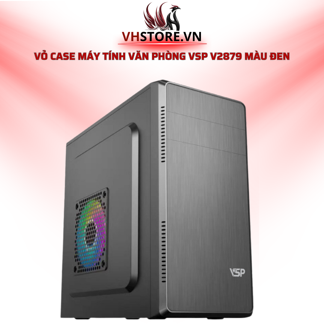 Vỏ Case Máy Tính Văn Phòng VSP V2879 Màu Đen – Lựa Chọn Hoàn Hảo Cho Nơi Làm Việc Hiện Đại | Hoco Store PC