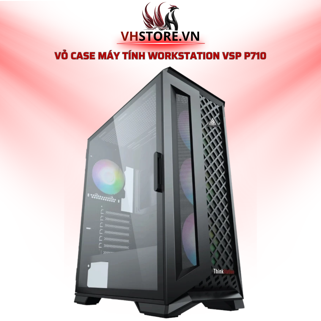 Vỏ Case Máy Tính Workstation VSP P710 – Nâng Tầm Môi Trường Làm Việc Chuyên Nghiệp l Hoco Store PC