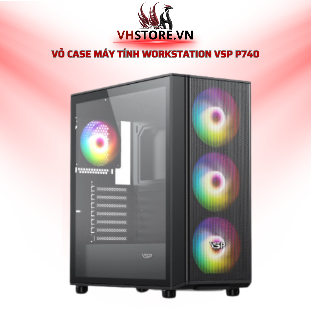Vỏ Case Máy Tính Workstation VSP P740 – Sự Lựa Chọn Hoàn Hảo Cho Chuyên Gia l Hoco Store PC