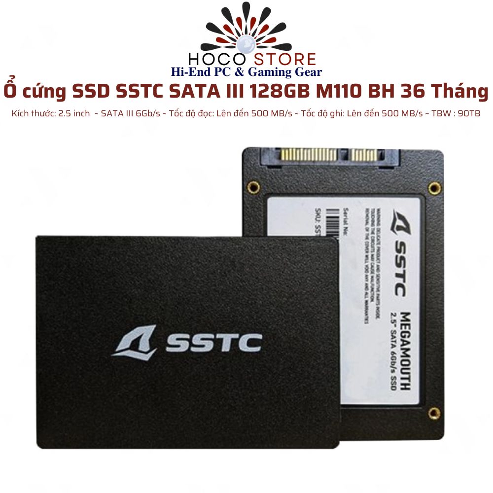 Ổ cứng SSD SSTC SATA III 128GB M110 BH 36 Tháng