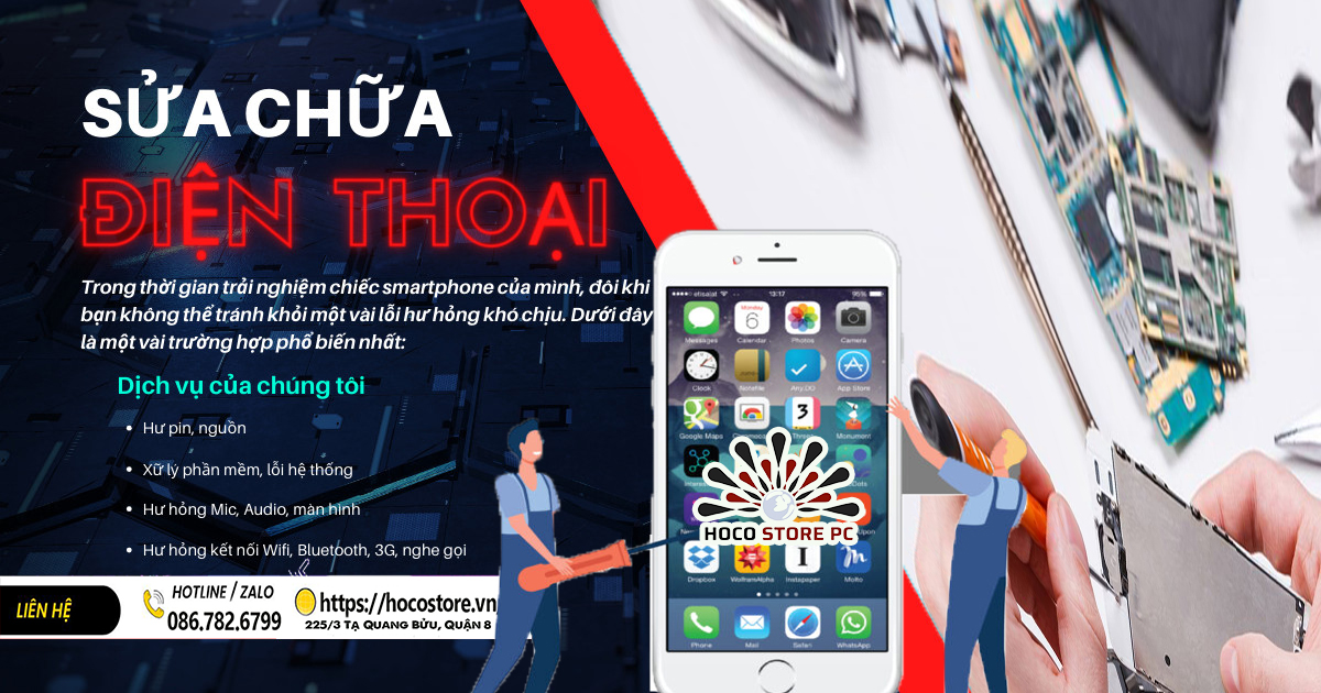 Sửa chữa Apple lấy tận nơi iPhone iPad MacBook giao tận nhà