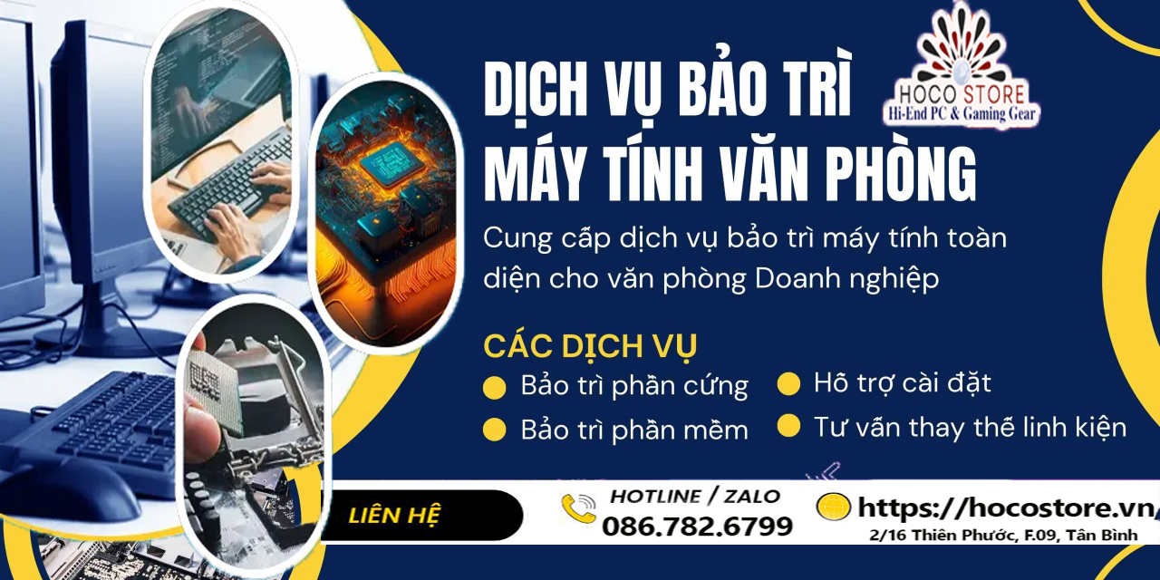 Dịch Vụ Bảo Trì Hệ Thống Máy Tính Công Ty Theo Tháng