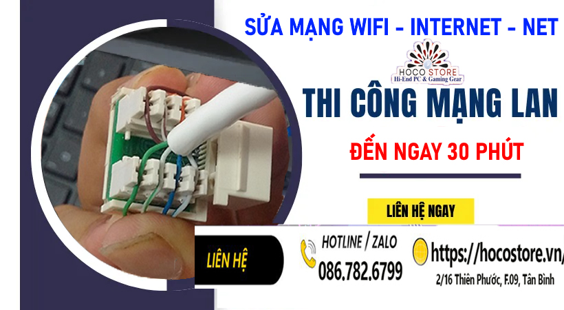 Sửa Mạng LAN Wifi Bị Chập Chờn