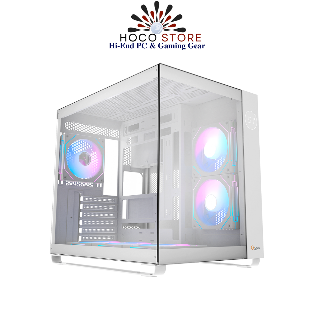 Vỏ Case Máy Tính Ocypus Iota C70 Trắng ARGB