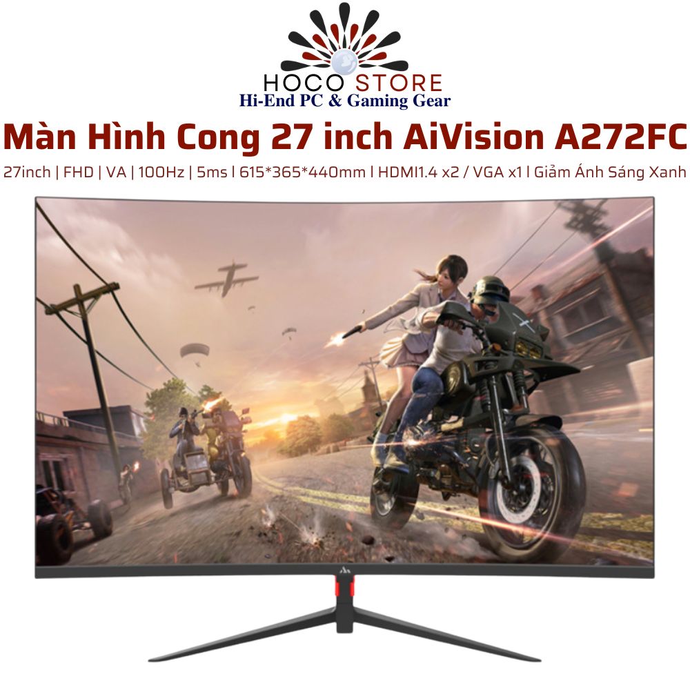 Màn Hình Cong VSP AiVision A272FC 27 inch 100Hz Đen